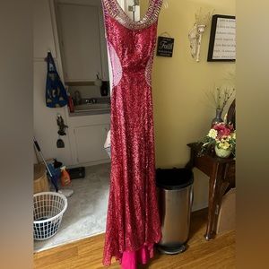 Madison James size 6 pink prom dress